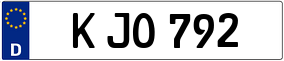 Trailer License Plate